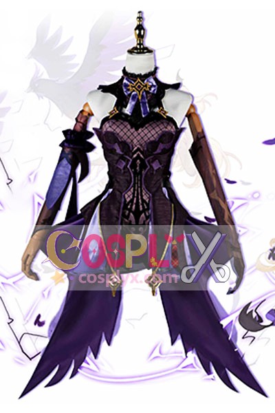 原神 げんしん フィッシュル (エミ)-Fischl コスプレ 断罪の皇女 ゲンシン 衣装