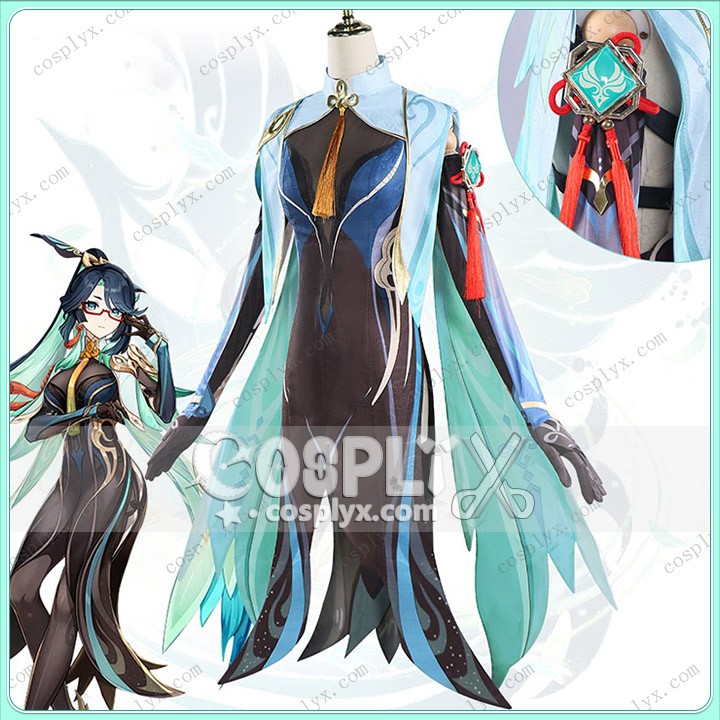 原神 閑雲 カンウン cosplay げんしん かんうん 留雲借風真君 コスチューム 全セット