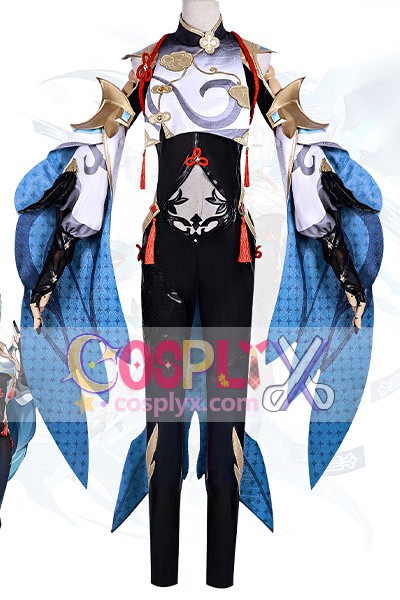 原神げんしん genshin 申鶴-しんかく「冷花幽露」 コスプレ 衣装