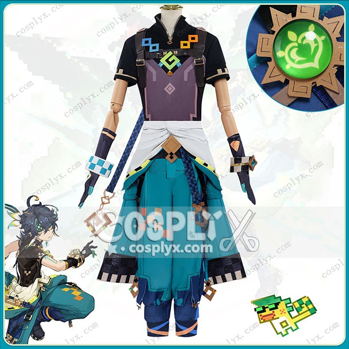 原神 キィニチ コスプレ衣装 神の目付き フルセット Kinich きぃにち  新キャラクター げんしん Genshin コスチューム