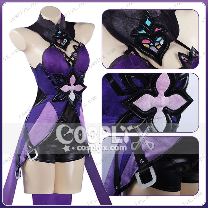 紫 ドレス コスチューム