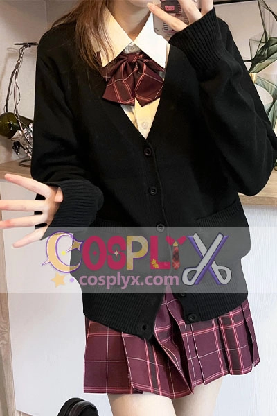 オリジナル JK 制服セーターカーディガンジャケット女性 オリジナル日本ジャケット制服