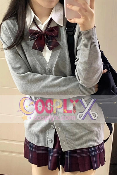 オリジナル JK 制服セーターカーディガンジャケット女性 オリジナル日本ジャケット制服