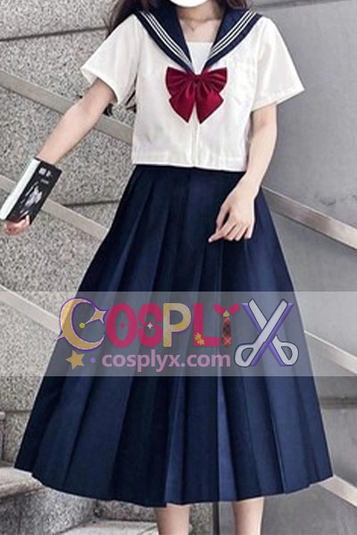 本格JK制服スカートセット、オリジナルホワイト3冊セットベーシックスタイル、和風プレッピースタイル、セーラー服プリーツスカート 制服セット