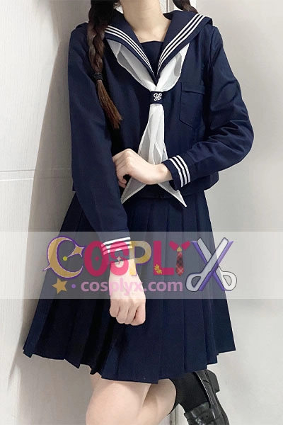 本格JK制服スカートセット、オリジナルホワイト3冊セットベーシックスタイル、和風プレッピースタイル、セーラー服プリーツスカート 制服セット