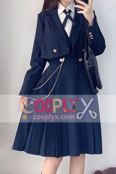 高校JK制服4点セット ワンピースセット チョッキ jk制服 女の子高生 制服 プリーツスカート ブレザー リボン 学生服 スクール 制服 卒業式スーツ