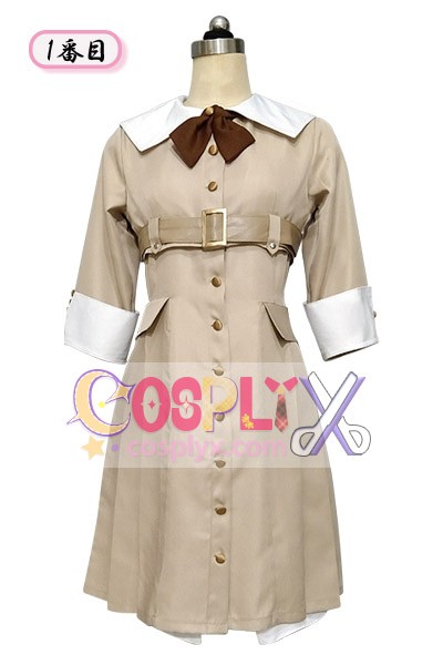 乃木坂46「ネーブルオレンジ」6期生制服コスプレ 2025春スペシャル衣装｜浅カーキ色クラシカル制服コスチューム