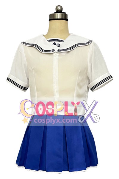 白色セーラー服 青色セーラー服 