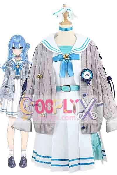 Vtuber 星街すいせい セーターカーディガン コスプレ衣装 