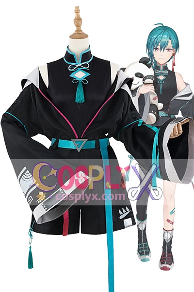 VTuber 緑仙 チャイナストリート衣装