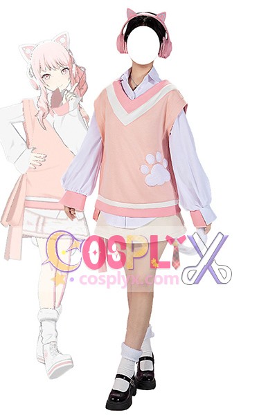 プロセカ 暁山瑞希 cute white kitty コスプレ衣装