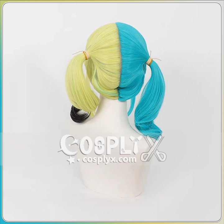 青緑 ロングヘア