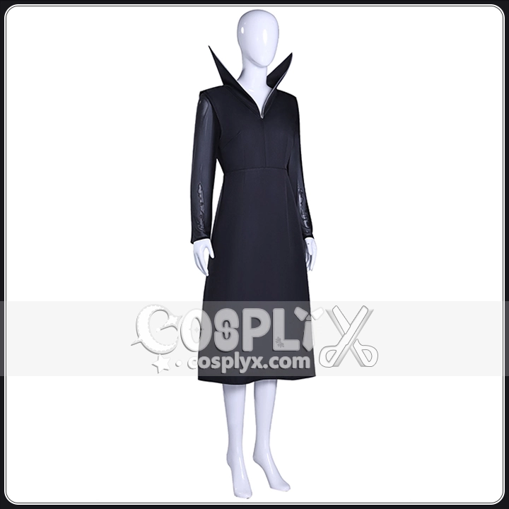 ウェンズデー スタンドカラー ドレス コスプレ衣装