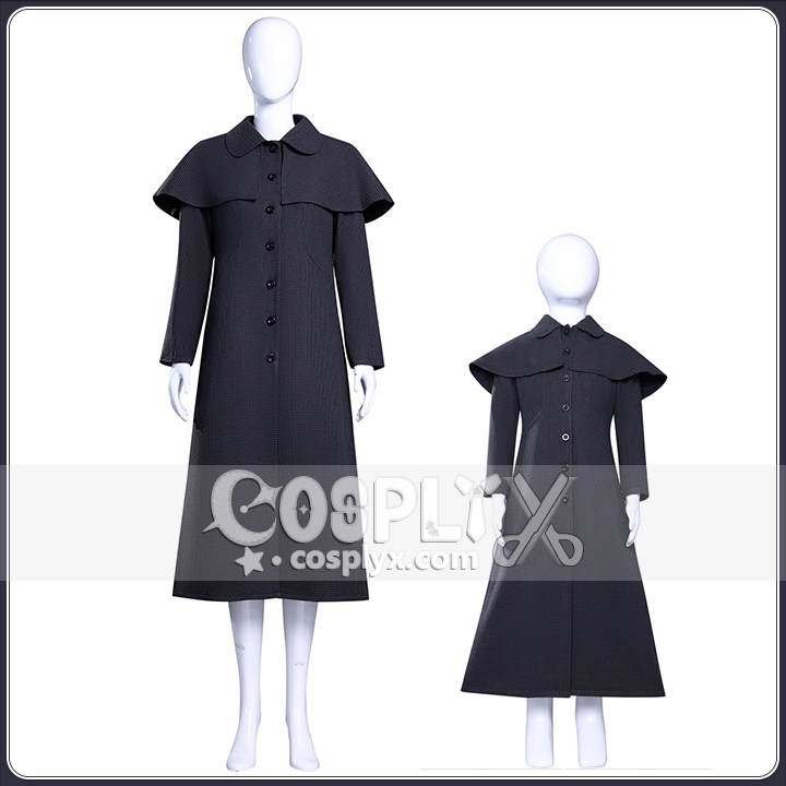 レディース ブラックロングコート コスプレ衣装