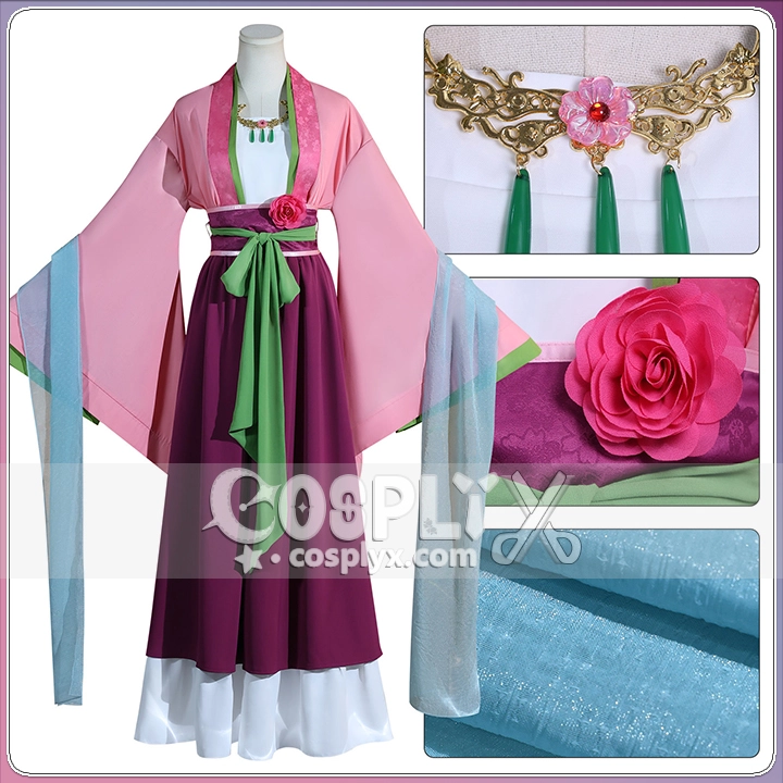 紫の宮廷ドレス コスチューム