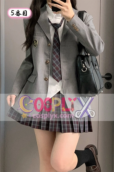JK制服 セット ブラック ブレザー 秋冬 学院風 ウエストシェイプ 制服 コスチューム レディース