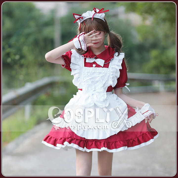 日系 萌え萌えメイド服 秋葉原風 豪華デザイン COSPLAY衣装