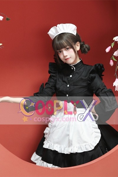 チャイナ風功夫メイド服