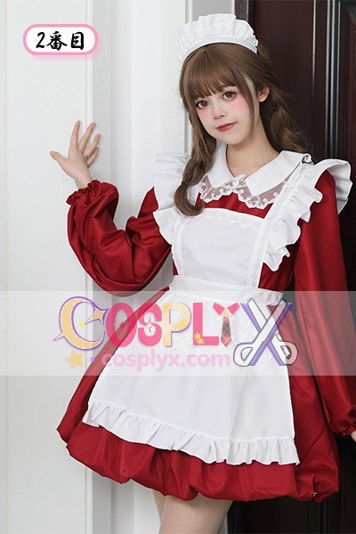 クリスマスロリータメイド服