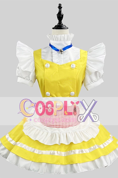 「ひよこ色」が可愛い ドラミ風ロリータメイド服