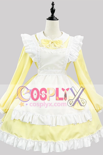 日系黒白メイド服