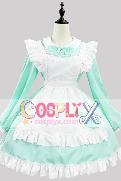 日系黒白メイド服