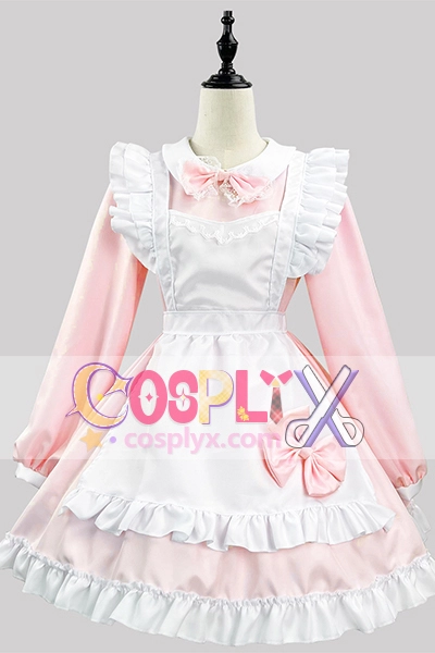 日系黒白メイド服