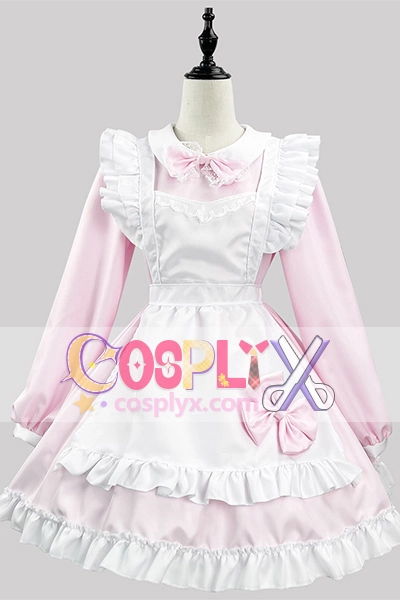 日系黒白メイド服